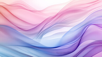 Abstract Silk Fabric Flowing in Pastel Colors