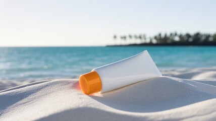 Summer sunscreen cream. Beauty protection	