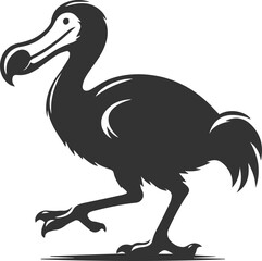 Vector animal bird silhouette of a dodo vintage artwork © LUTHFAN NAHAR LABONY