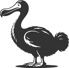 Vector animal bird silhouette of a dodo vintage artwork © LUTHFAN NAHAR LABONY
