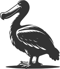 Vector animal bird silhouette of a dodo vintage artwork © LUTHFAN NAHAR LABONY
