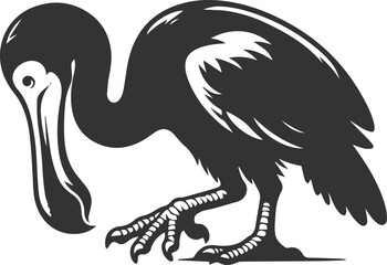 Vector animal bird silhouette of a dodo vintage artwork © LUTHFAN NAHAR LABONY