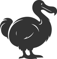 Vector animal bird silhouette of a dodo vintage artwork © LUTHFAN NAHAR LABONY