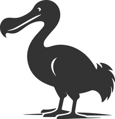 Vector animal bird silhouette of a dodo vintage artwork © LUTHFAN NAHAR LABONY