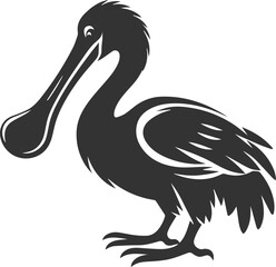 Vector animal bird silhouette of a dodo vintage artwork