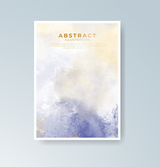 Cards with watercolor background. Design for your cover, date, postcard, banner, logo.