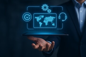 Global Business Solutions Streamlining Operations with Cutting-Edge Technology and Customer Support, Achieving Seamless Worldwide Integration and Enhanced Efficiency