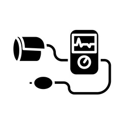 Blood Pressure Monitor icon Design