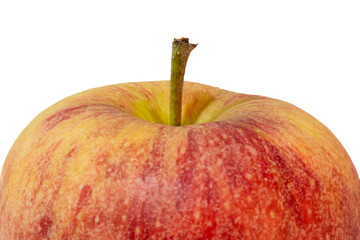 a juicy red apple on an isolated background