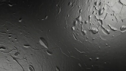 A Monochrome Surface Exhibiting a Texture of Cracks, Blisters, and Dips, Suggestive of Age or Environmental Impact