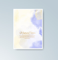 Fototapeta premium Cards with watercolor background. Design for your cover, date, postcard, banner, logo.