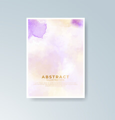 Fototapeta premium Cards with watercolor background. Design for your cover, date, postcard, banner, logo.