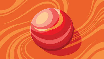 Abstract egg design on swirling orange background suitable for decorative purposes