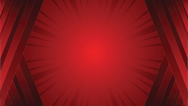 Abstract Red Radiating Lines Background