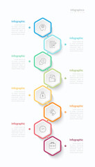 Infographic 8 options design elements for your business data. Vector Illustration.