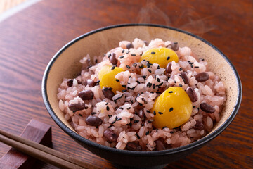 栗赤飯