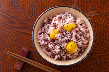栗赤飯