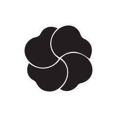 modern flower icons in flat design, isolated on a clean background. Includes a variety of stylish floral symbols perfect for use in stickers, labels, tags, and logos.