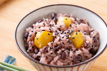 栗赤飯