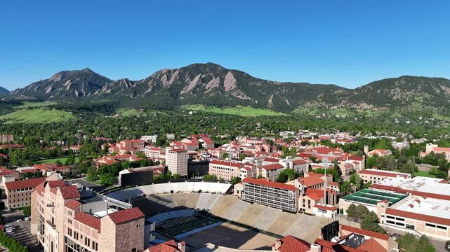 Boulder Colorado from above