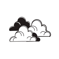 vector illustration of cloud