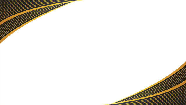 Abstract Gold And Black Dotted Wave Background