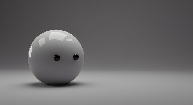 Abstract grey humanoid head or sculpture. Represents artificial intelligence, psychology, or conceptual art. Minimalist, mysterious, and thought-provoking design.
