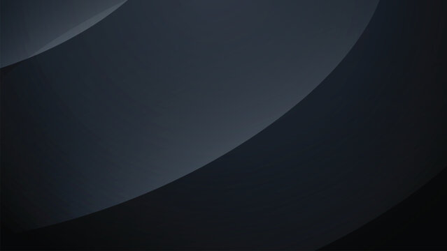 Abstract Dark Gray And Black Curved Shapes Background