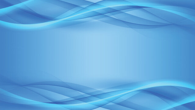 Abstract Light Blue Wavy Background Design
