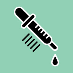 Medical Dropper icon Design