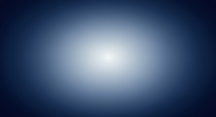 Obraz premium Abstract Blue Gradient Background with Central Light Source: A Serene and Minimalist Design