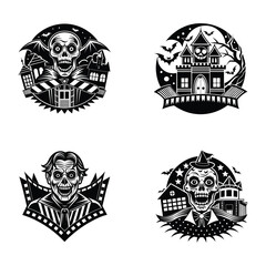Fototapeta premium halloween Horror Movie Marathons svg
