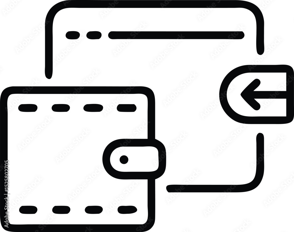 Poster black interface design representing sliders and wallet elements with transparency