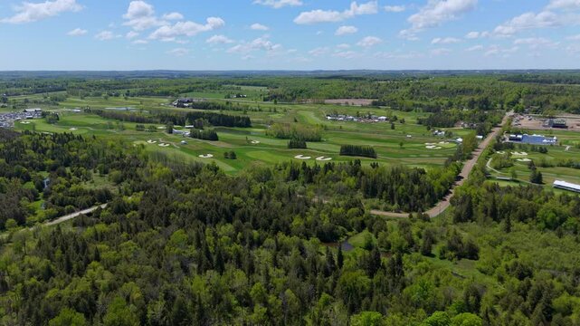 TPC Toronto golf course surrounded by forest in Caledon, Ontario, Canada