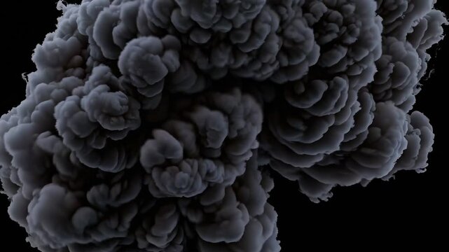 Explosive cloud billows from the ground during a powerful detonation experiment at a remote testing site