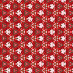 red mixed green seamless watercolor geometry pattern for unique and elegant fabric printing purposes also abstract