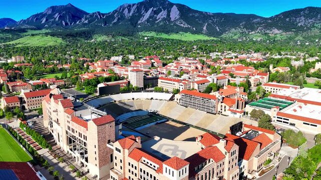 Boulder Colorado from above