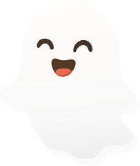 laughing funny ghost halloween cute cartoon character
