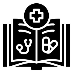 Fototapeta premium Medical Book Icon