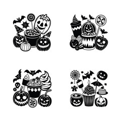 halloween Themed Food and Treats svg
