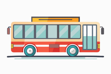 public bus transport window icon