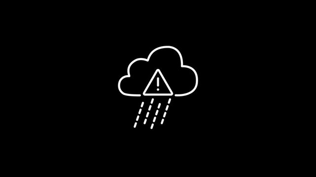 No internet connection sad cloud icon.sad cloud with a Triangle warning sign exclamation mark indicating no internet connection, representing offline or connectivity issues.