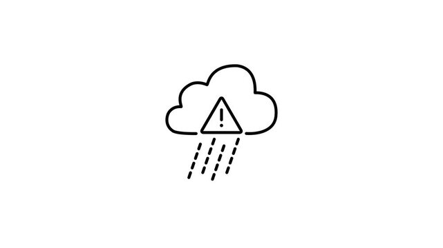 No internet connection sad cloud icon.sad cloud with a Triangle warning sign exclamation mark indicating no internet connection, representing offline or connectivity issues.