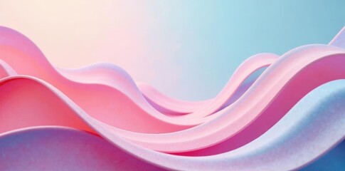 Swirling pastel curves, abstract shapes Modern, dreamy gradient , gradient, modern
