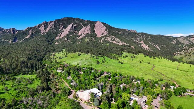 Boulder Colorado from above