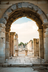 Ephesus at Golden Hour – Historic Landscape in Turkey