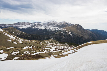 Scenic mountain landscape at Rocky Mountain National Park