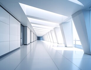 Fototapeta premium Modern, empty hallway