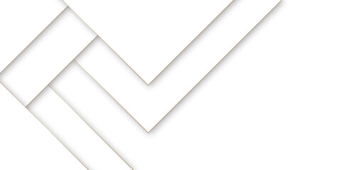 Abstract Minimal Geometric background with triangular bright light with soft shadows as pattern. White minimal line design. baseness technology and communication concept Decoration arrow design.	
