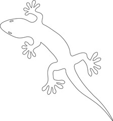 Cute Lizard Vector Illustration